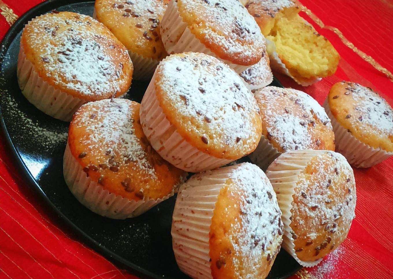 Mango Lassi Muffins with FlaxSeeds(Without egg)