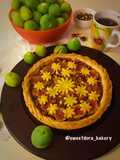 Crostata con cannella, fichi e noci