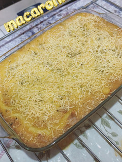 Foto resep Cheesy Macaroni Schotel with Wagyu