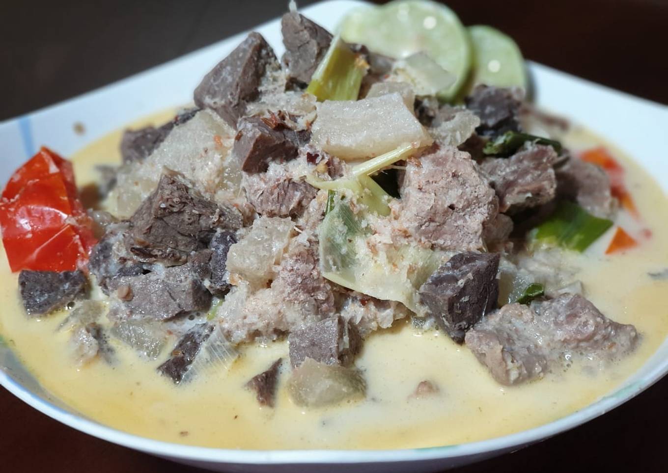 Soto betawi susu whipcream + kara #keto #debm