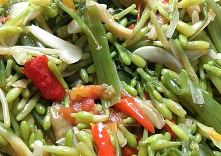 Tumis kembang kates kangkung 🤗