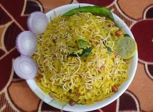 A picture of Kanda Bateta poha.