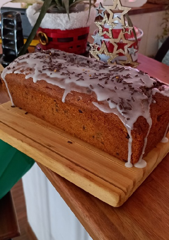 Una foto de Budín inglés con chispas de chocolate