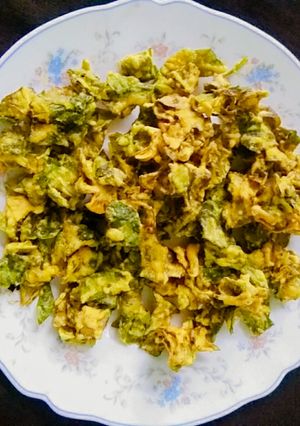 A picture of Spinach pakoda.