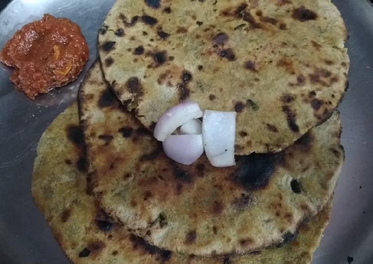 Easiest Way to Make Love Green onion masala rotla
