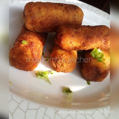 A picture of Potatoe croquette.