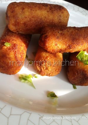 A picture of Potatoe croquette.