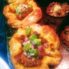 A picture of Mini Pizza Pot Pies.