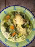 Sopa de pollo (caldo de pollo)