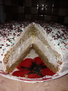 Mascarpone máktorta recept fotója