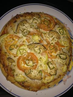 Una foto de Pizza con verduras