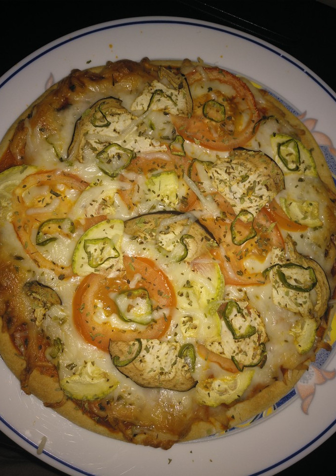 Una foto de Pizza con verduras