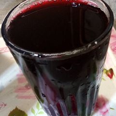 Zobo (Hibiscus drink) A picture of Zobo (Hibiscus drink).