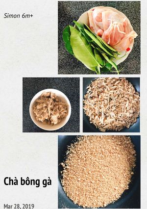 Hình của món Ăn dặm - Chà bông gà.
