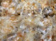 A picture of breakfast casserole overnight
