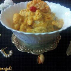A picture of Dudh Puli/Kheer Puli.