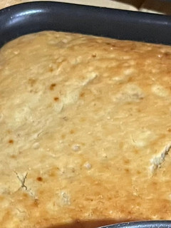 Una foto de Torta de banana sin balanza y batidora