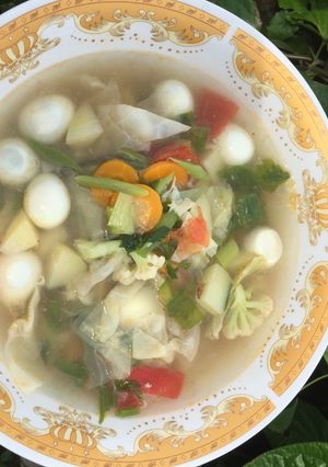 Foto resep Sayur sop telur puyuh