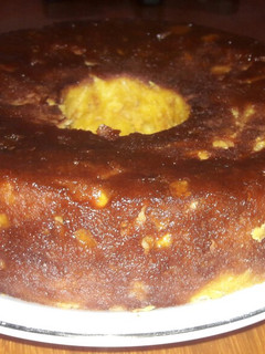 Una foto de Budín de pan con flan. Hecho por mi hija