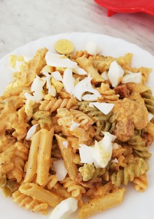 Foto principal de Espirales, macarrones, spaghetti con chorizo