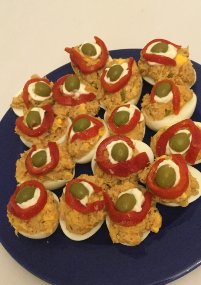 Una foto de Huevos rellenos en 15 minutos