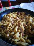 Mezze Penne Rigate with Mushrooms and Speck