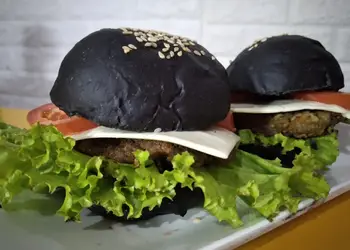 Resep Terbaik Black Burger Lezat Mantap