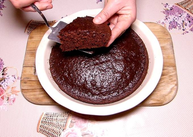 Шоколадный пирог без яиц и молока: пошаговый рецепт