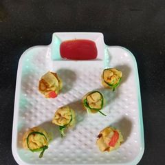 A picture of Potli samosa💚💚💚.