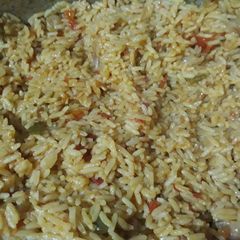 A picture of Jollof rice.