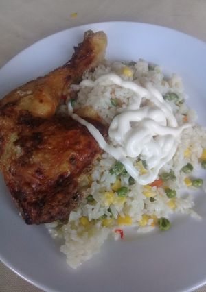 Una foto de Arroz tipo primavera