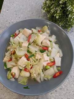 Foto resep Tumis sawi putih tahu