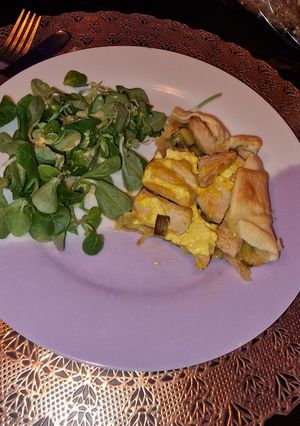 Une photo de Tarte poireau escalope de dinde