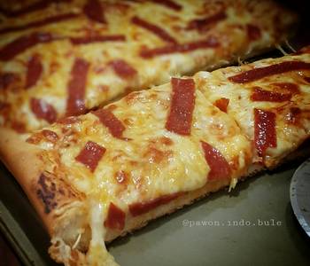 The New Way Serving Recipe Pepperoni Pizza Home Style