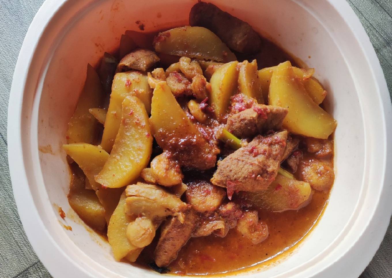 Semur Kentang Tahu Udang