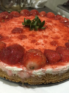 Foto resep Strawberry Cheese Cake (No Bake)