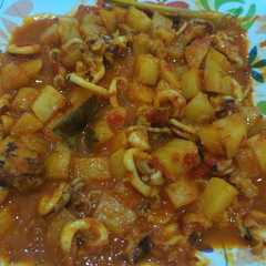 รูปของ Cumi Kentang Pedas