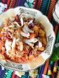 Ensalada con coco tostado🥥
