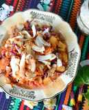 Ensalada con coco tostado🥥