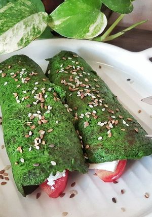 عکسی از دستور کرپ اسفناج