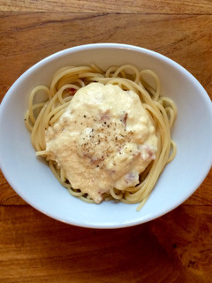 Una foto de Salsa carbonara en menos de 10 minutos – Receta