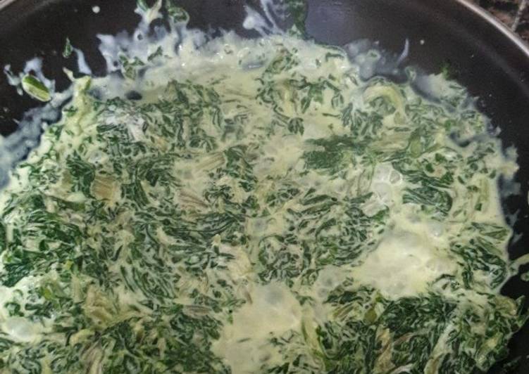 Espinacas con nata light