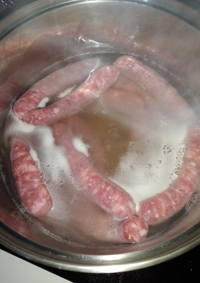Una foto de Salchichas al vino