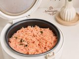 Nasi Uduk Buah Naga (Rice Cooker)