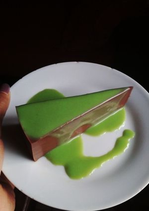 Foto resep Puding coklat green tea
