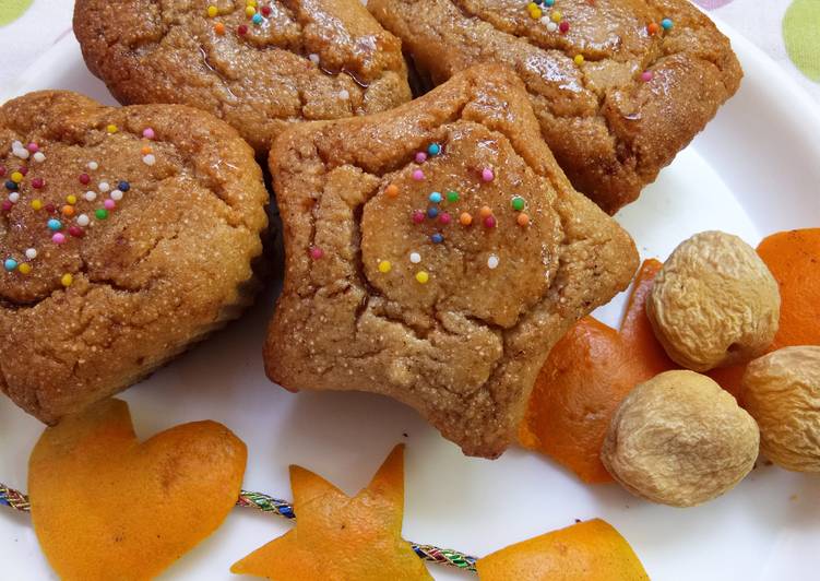 Amaranth (Rajgira) cake with apricots & orange zest