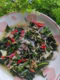 Tumis Daun Ubi dan Pepaya
