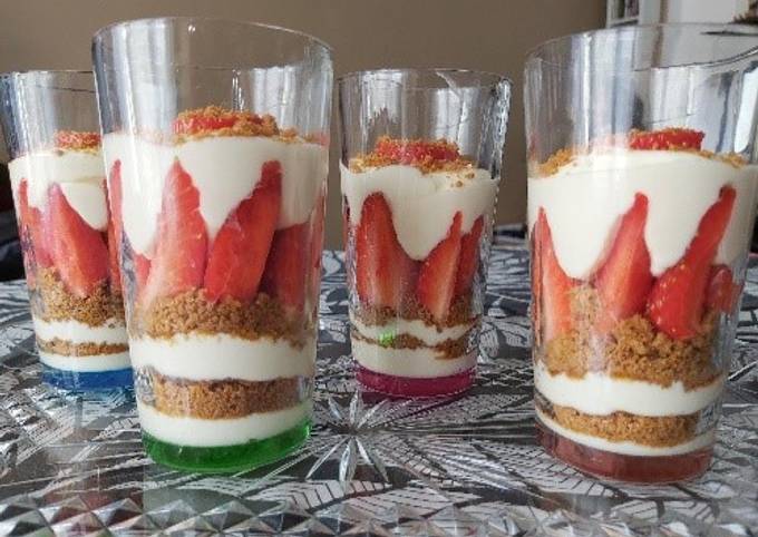 Verrines à la fraise 🍓 et au mascarpone