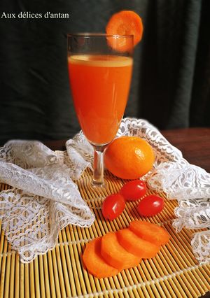 Une photo de Cocktail sans alcool fruit et légume