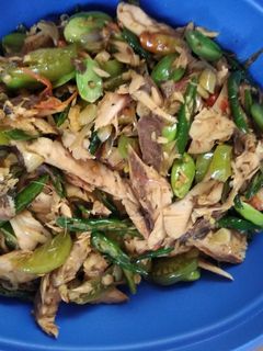 Foto resep Oseng Suir Tongkol Pete Pedes